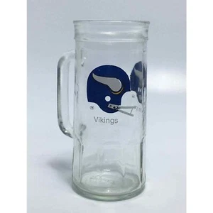 Tazza birra vichinghi calcio Stein Fisher arachidi vetro alto NFL vintage anni 70 - Foto 1 di 7