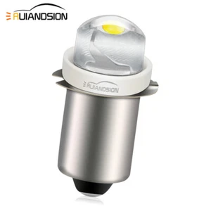 Lampadina torcia LED bianco/bianco caldo P13.5S COB DC 3V/4.5V/6V/9V/18V - Foto 1 di 11
