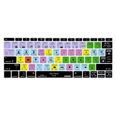 XSKN Final Cut Pro Keyboard Cover for Macbook Pro 13.3 no Touch Bar/Macbook 12 - Image 1 of 4
