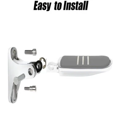 Rear Mini Passenger Footpeg Brackets Mount For Harley Touring Road King Model US - Image 1 of 4