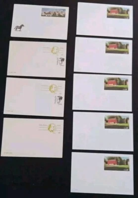 (10) Unused Stamp Postcards George Wythe • Dorthea Dix 20c 15c 14c 1c Vintage - Image 1 of 4