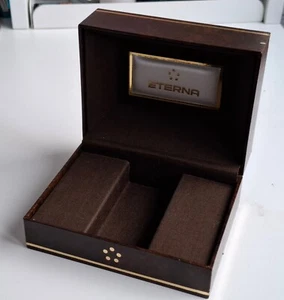 Original Vintage Eterna Braun Uhrengehäuse Box - Bild 1 von 11