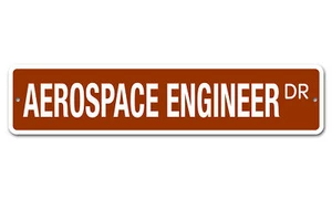 5039 SS Aerospace Engineer 4" x 18" Novelty Street Sign Aluminum - Picture 1 of 2