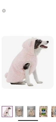 TOP PAW Pink Fleece Hoodie Bear Outerwear For Dogs XL NEW - Image 1 of 4