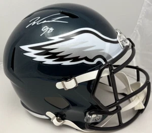 Jalen Carter Signed Philadelphia Eagles Speed F/S Helmet PSA COA 349 - Picture 1 of 7