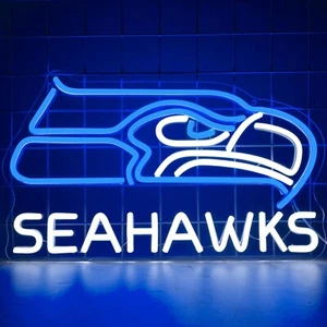 Letrero de luz LED ecológico Seattle Seahawks - Imagen 1 de 2