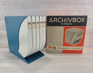 Vintage Schneider Archivbox 5x Filmspulen für Band Nr. 18 für Filmgröße PS8/120 - Bild 1 von 12