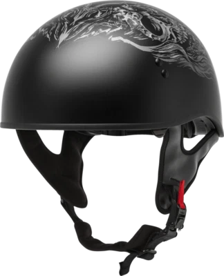 Medio casco Gmax HH-65 negro mate fantasma/desgarro desnudo tallas para adultos XS - 2XL Foto 1 de 2