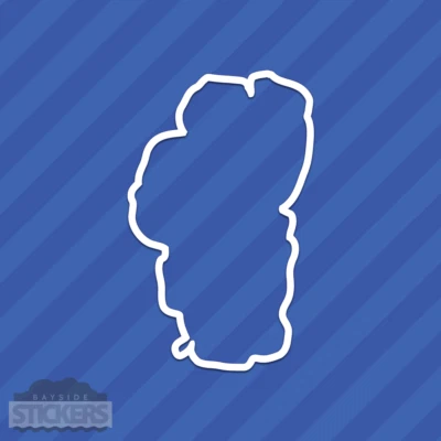 Lake Tahoe Outline Vinyl Decal Sticker - Image 1 of 2
