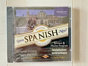 Transparent Language Learn Spanish Now CD-ROM Version 8 Master Program NEW - Picture 1 of 2