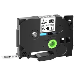 TZ-S TZe-S231 Extra Strength Black on White for Brother PT-H100 Label Tape 12mm - Picture 1 of 11