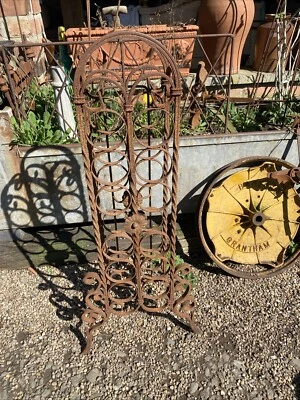 Vintage Floor Standing Handmade Wrought Iron 12 Bottle Wine Rack - Image 1 of 4