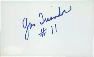 Gus Triandos Baltimore Orioles Signed 3x5 Index Card JSA Authenticated - Picture 1 of 3