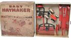 Animate Tinplate Baby Haymaker Tractor and Implement Set Red