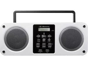 SDIGITAL Mission GB-3300, Bluetooth Boombox, PLL Tuner, Weiß - Bild 1 von 2