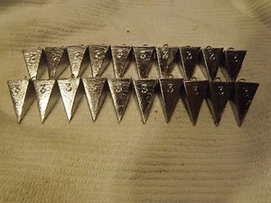 20- 3oz Pyramid Sinkers FREE SHIPPING - Picture 1 of 2