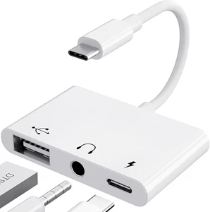 【3 in 1】 Adattatore USB C Jack 3.5 Mm Con Adattatore per Charger OTG, Splitter p - Foto 1 di 12