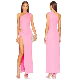Michael Costello x REVOLVE Sofie Kleid One Shoulder Jersey Stretch formell Party S - Bild 1 von 13