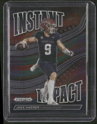 2023 Panini Prizm Draft Picks #II-7 Jake Haener Instant Impact - Image 1 of 2