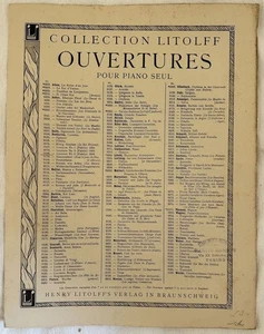 LUDWIG VAN BEETHOVEN LEONORE 3 FIDELIO KLAVIER NOTEN KLAVIER ANFANG 900 - Bild 1 von 1