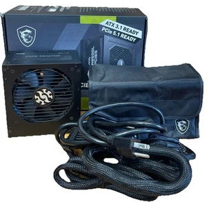 MSI MAG A850GL PCIE5 850W Power Supply READ - Afbeelding 1 van 5