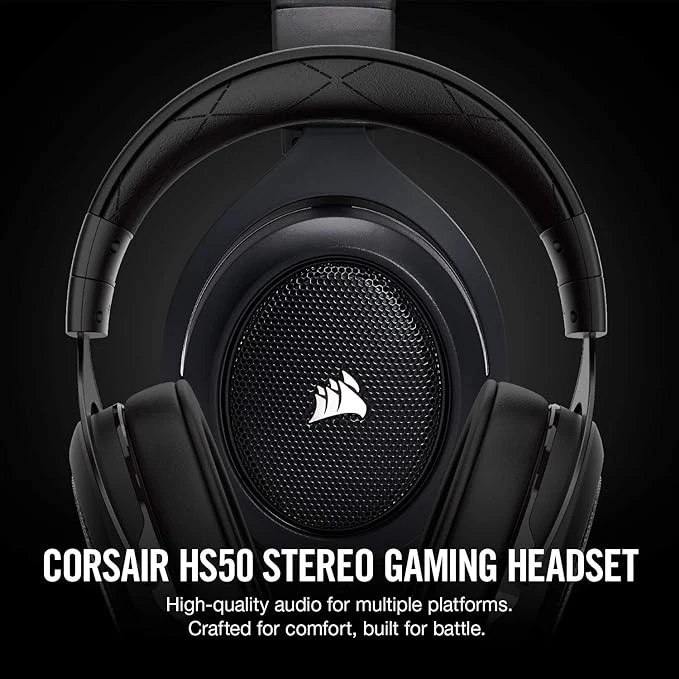 Corsair CA-9011170-NA HS50 Stereo Gaming Headset - Carbon (/RT6-23994-HS50-MP... - Image 1 of 1