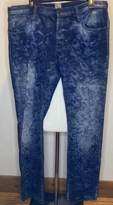 Jeans denim PRPS 'Demon' Selvedge stampa grafica skinny dritto (38 W x 34 L) - Foto 1 di 8