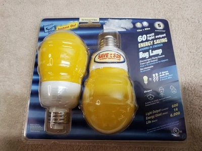 Commercial Electric Bug Lamp Bulb 2-Pack 60 Watt - Image 1 of 2