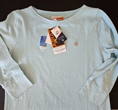 Новый с Ярлыками Ariat насекомых щит женщин верхний большой зеленый открытый Gorpcore туризм 3/4 slv - Изображение 1 из 4