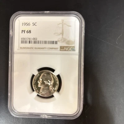 1956 Proof Jefferson Five Cent Nickel - NGC PF68 - Image 1 of 2