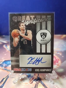 Aros de la NBA 2020-21 Kris Humphries Gran Significado Autógrafo - Brooklyn Nets - Imagen 1 de 2