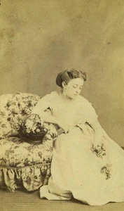 France actress Augustine Radou Radoux old photo 1870 - Imagen 1 de 3