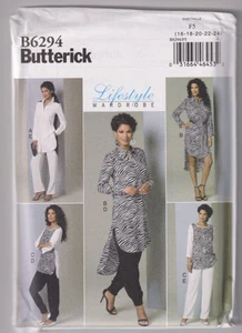 6294 BUTTERICK - TUNIKA SHIRT & HOSE - Gr. 16/18/20/22/24 - Bild 1 von 2