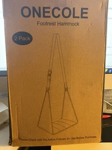 Footrest Hammock Set of two - L@@K ONECOLE NEW IN BOX - Picture 1 of 2