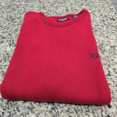Mens Chaps Red Sweater.  Heavy Holiday  Christmas Party Classy Chest 48 - Image 1 of 4
