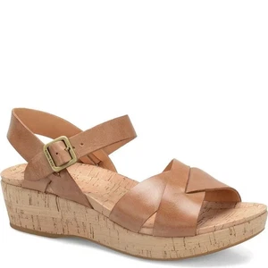 Kork-Ease Damen-Sandalette "Myrna 2.0" K38106 Kork Keilabsatz goldfarben sandfarben Größe 8M neu - Bild 1 von 5