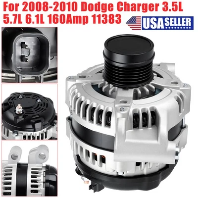 160A Alternator For 2009-2010 Dodge Challenger 3.5L 5.7L 2008-2010 Charger 2.7L Foto 1 de 4