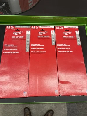 "Hojas de sierra de cinta portátiles Milwaukee 3x3PACK 48-39-0511 44-7/8""" Foto 1 de 4