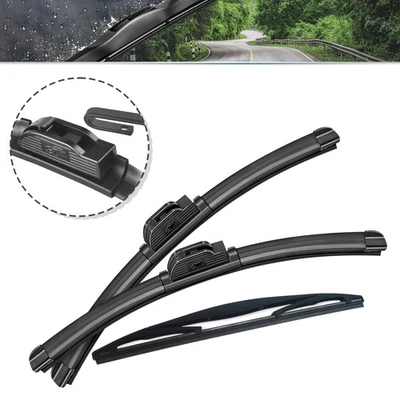 SOCOOL  21"21"12" Front Rear Wiper Blades Fit for 2008-2005 Chrysler 300, 3pcs - Imagem 1 de 4
