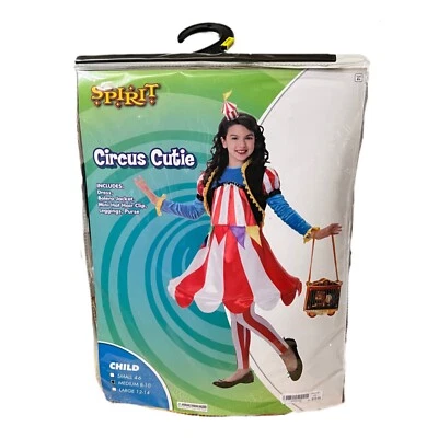 全新 Spirit Circus 连衣裙 女孩 M 8/10 万圣节 Cosplay — 第 1/2 张图片