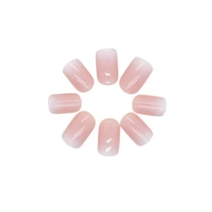 Press On Nails Short Square Reusable Nail Tips Nails Glue Gel Fake Nails - Picture 1 of 7