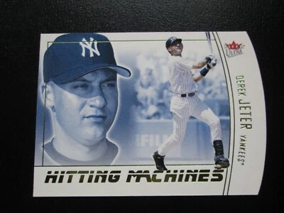 Derek Jeter 2004 Fleer Ultra máquina de golpeo verde troquelado inserto # 9 Foto 1 de 2