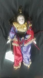 MUÑECA DINASTÍA VINTAGE Colección Bufón Porcelana "Merle" 17" Alto - Imagen 1 de 8