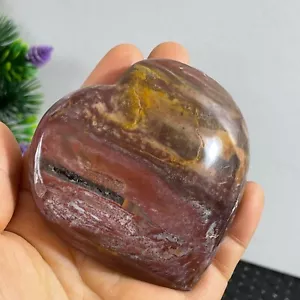 Natural wood fossils heart-shaped reiki healing rare mineral specimens 168g c1 - Picture 1 of 9