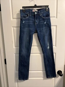 Signature by Levi Strauss & Co Boy's Taper 12 Regular Distressed Jeans W26 L27 - Picture 1 of 3