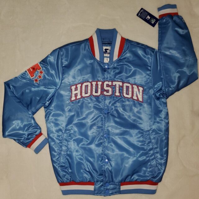 80s Blue Houston Oilers Locker Line Satin Jacket L H12 – KeepItClassicVtg