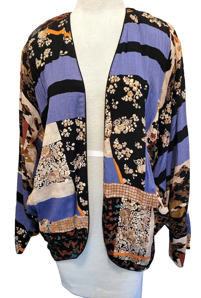 Talla XS Karen Kane Art to Wear Abstracto Artístico Retro EE. UU. Topper Cárdigan Blazer Foto 1 de 4