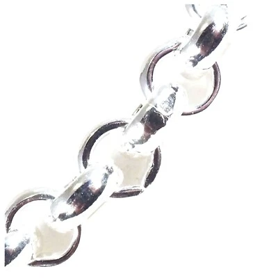 Collana Rolò argentata girocollo catenina catena collanina uomo donna regalo - Immagine 1 di 4