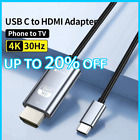 2M Type C to HDMI Cable Converter 4K HDTV USB Adapter For Samsung/Ipad/HUAWEI