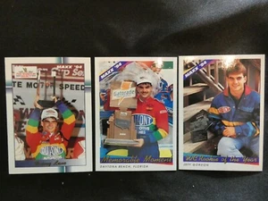 LOTE DE 3 TARJETAS DE CARRERAS NASCAR MAXX JEFF GORDON - Imagen 1 de 2